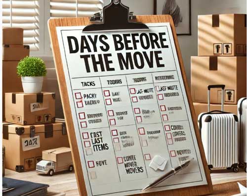 One day before moving day