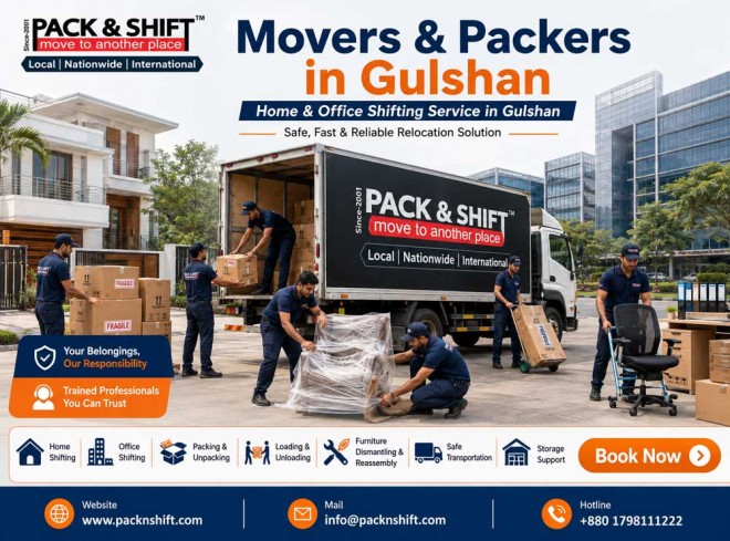 Home Shifting service in Gulshan
