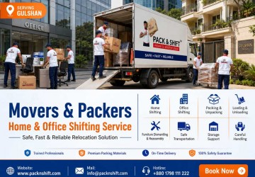 Office Shifting Service in Gulshan | Professional Office Moving Service by Pack & Shift